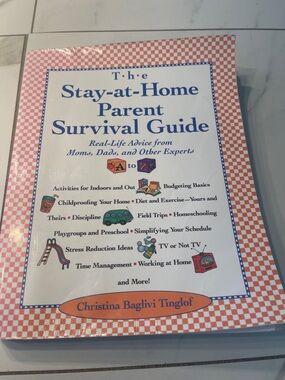 Stay-at-Home Parent Survival Guide - Pink Check Cover